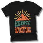 Printify T-Shirt Black / S Heart Full of Adventure
