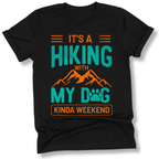 Printify T-Shirt Black / S Hiking with my dog