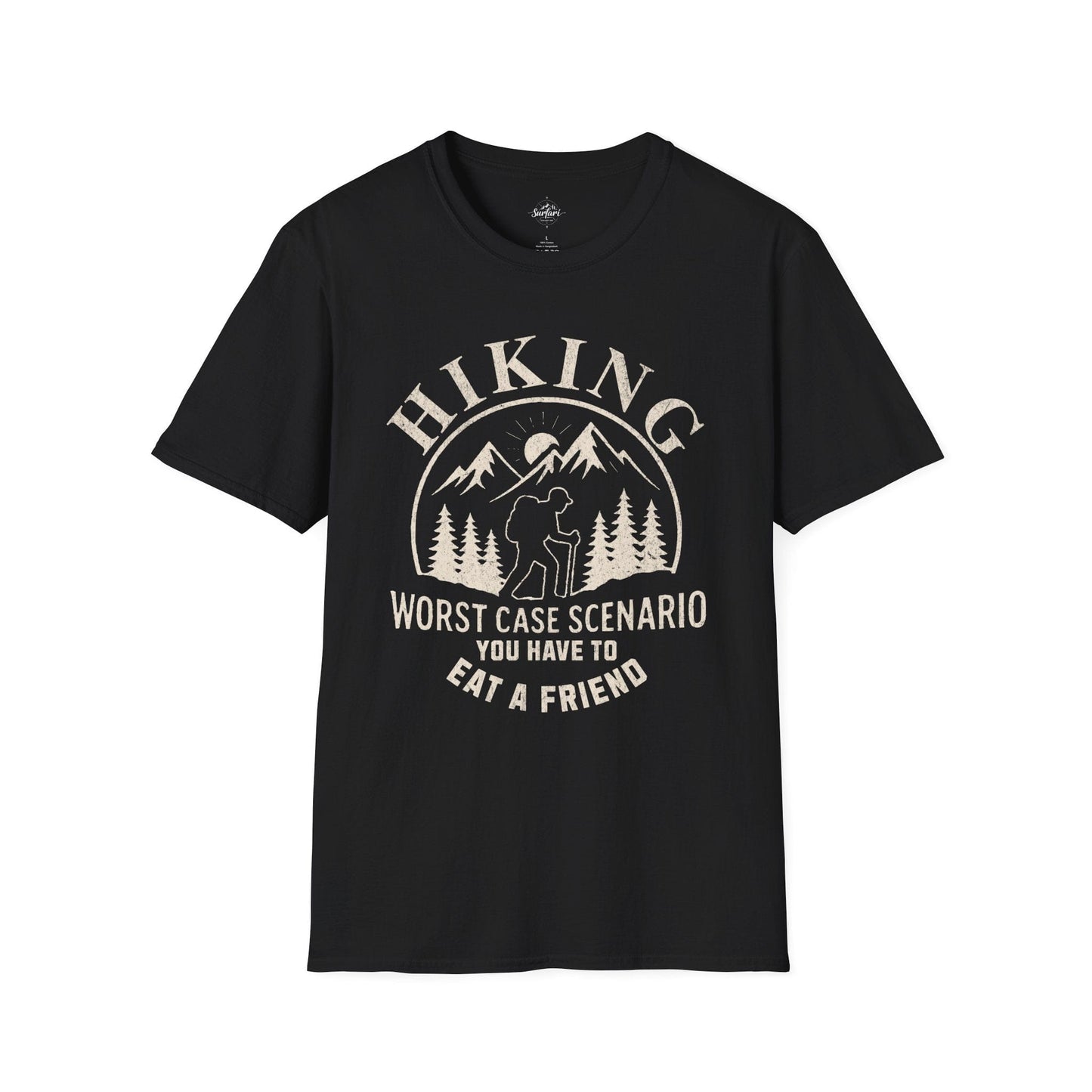 Printify T-Shirt Black / S Hiking Worst Case Scenario