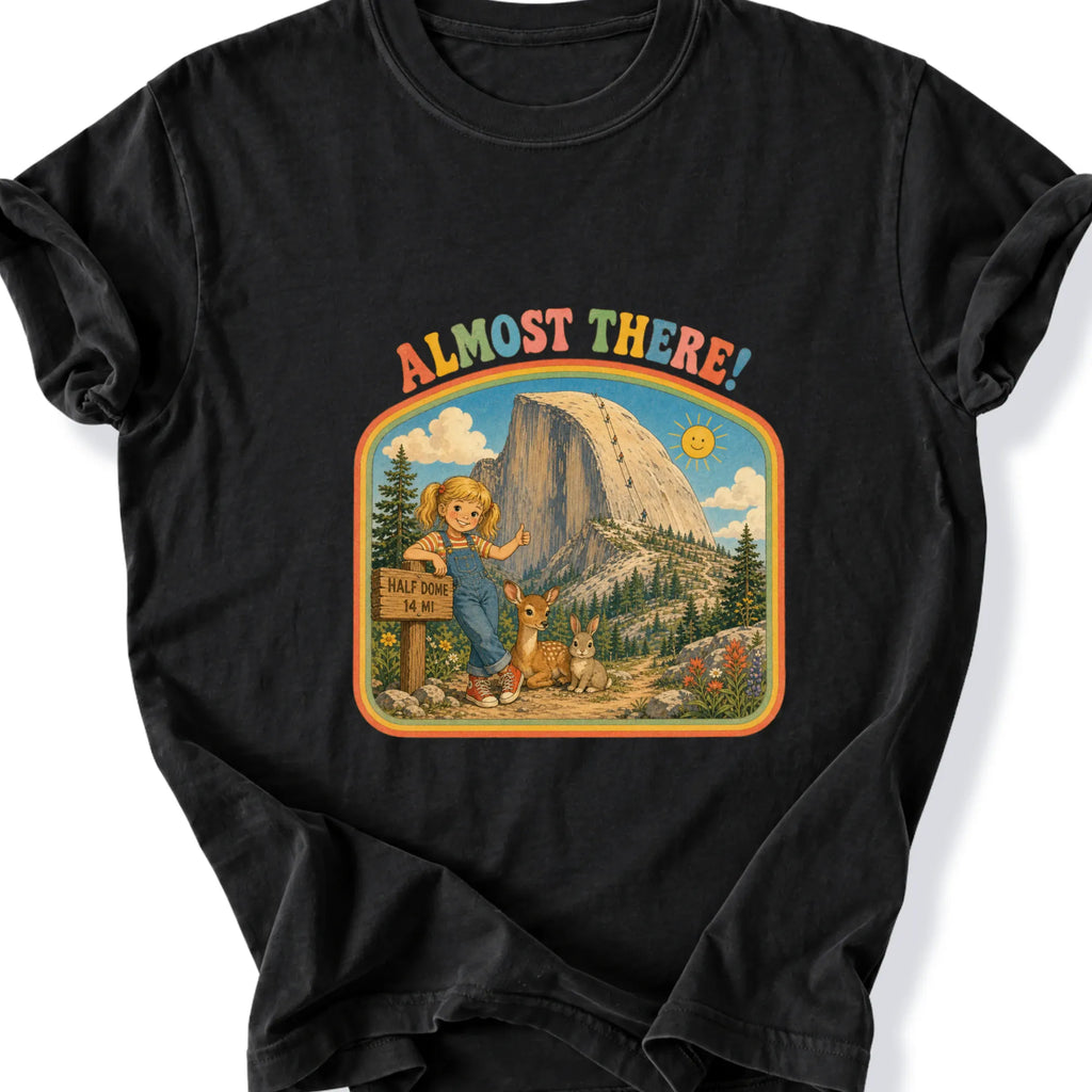 Printify T-Shirt Black / S Peaks Peckers Bigfoot - Almost There!