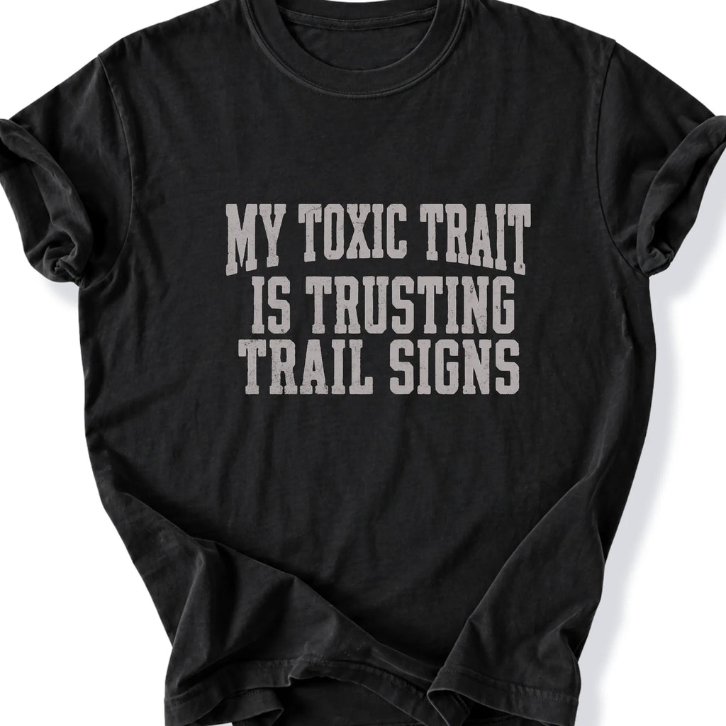 Printify T-Shirt Black / S Peaks Peckers Bigfoot - Don't Trust Trail Signs