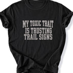 Printify T-Shirt Black / S Peaks Peckers Bigfoot - Don't Trust Trail Signs