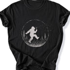 Printify T-Shirt Black / S Peaks Peckers Bigfoot - Frollicking Big Foot Dark