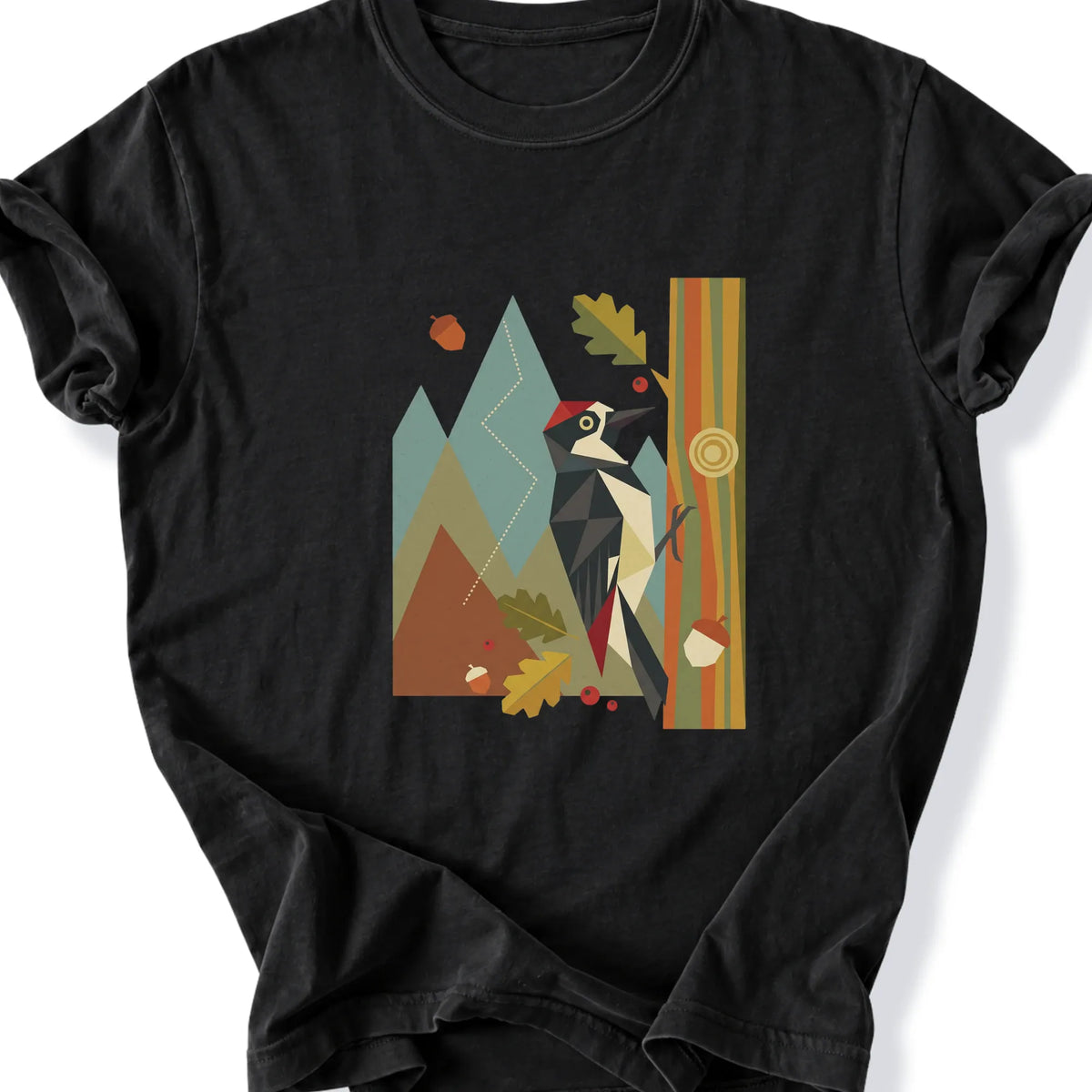 Printify T-Shirt Black / S Peaks Peckers Bigfoot - Mid-Century Pecker