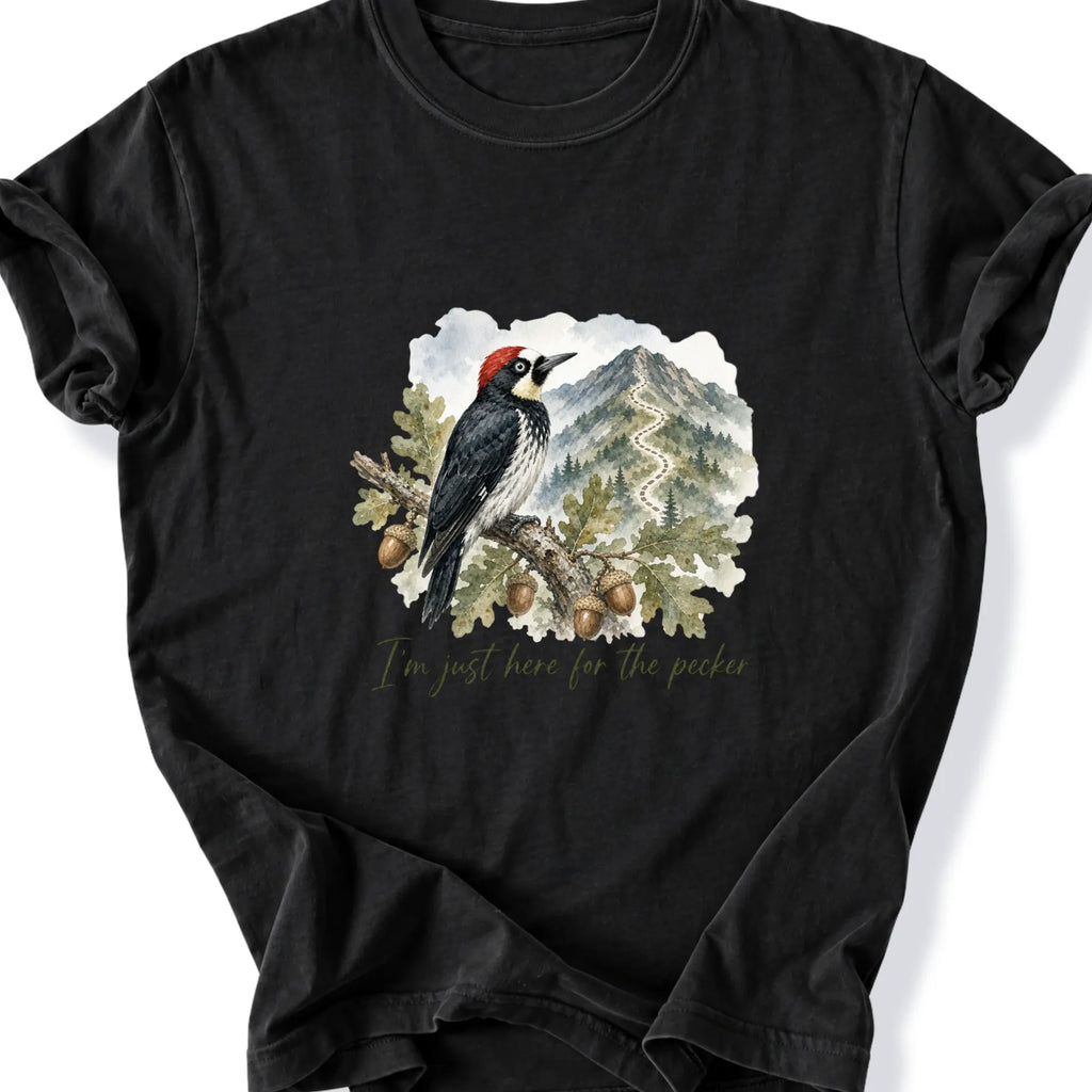 Printify T-Shirt Black / S Peaks Peckers Bigfoot - Pecker watercolor