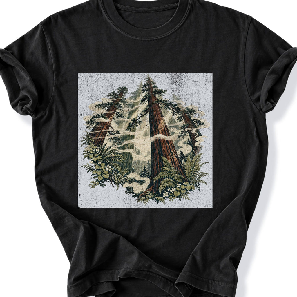 Printify T-Shirt Black / S Redwood Cathedral T-Shirt