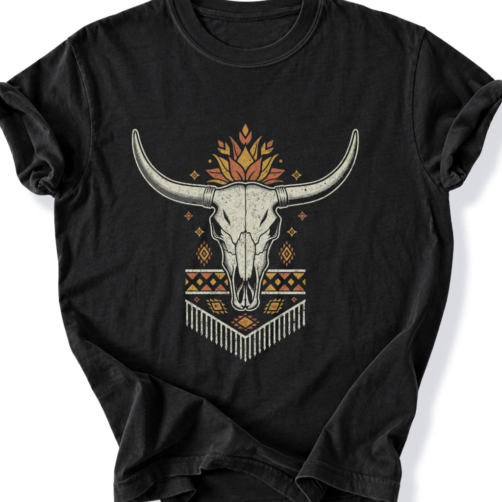 Printify T-Shirt Black / S Sacred Horns T-Shirt