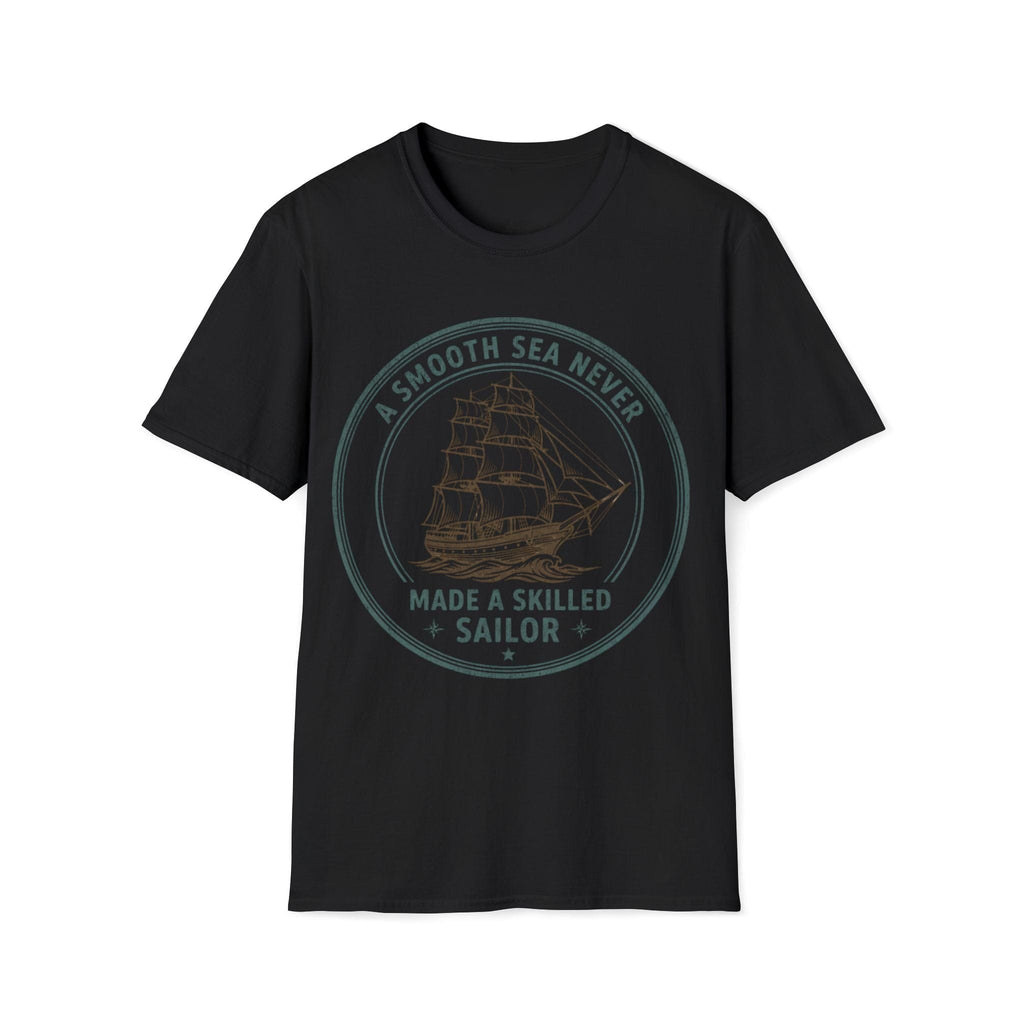 Printify T-Shirt Black / S Smooth Seas