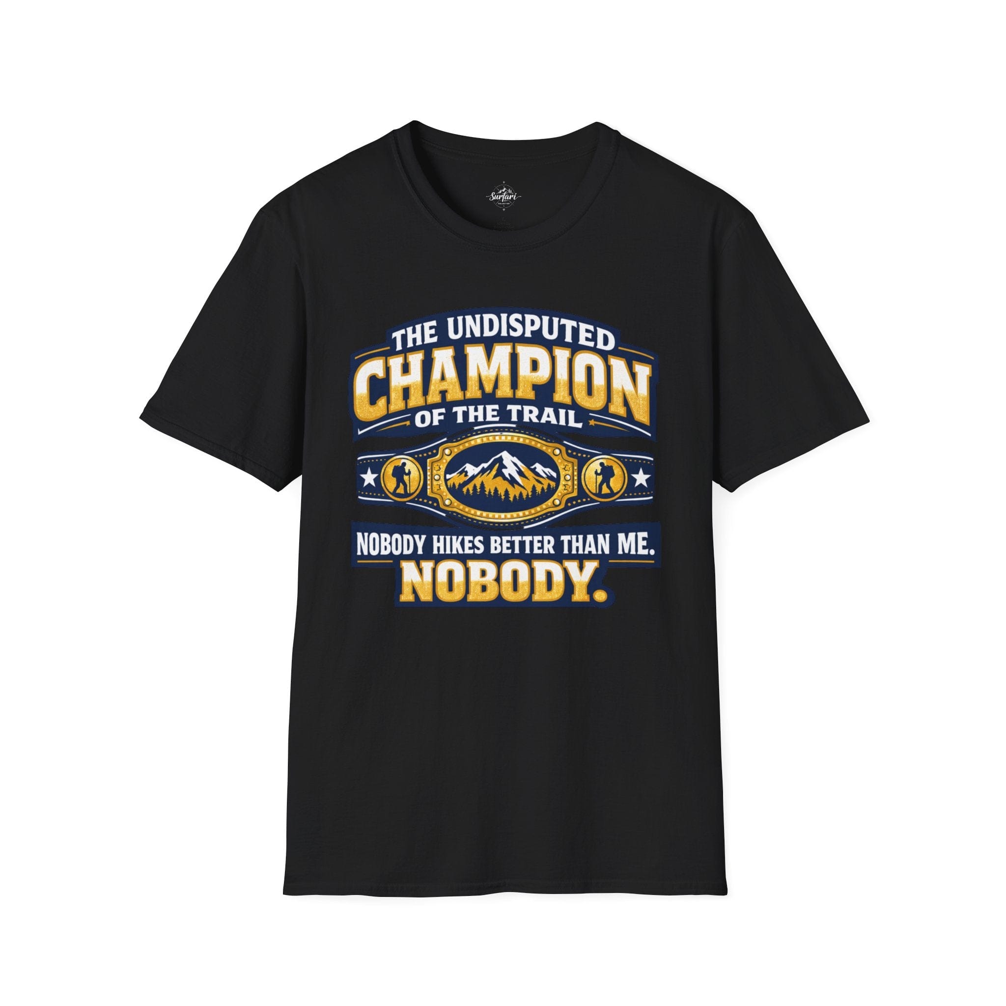 Printify T-Shirt Black / S Trump Hikes - Hiking Champion