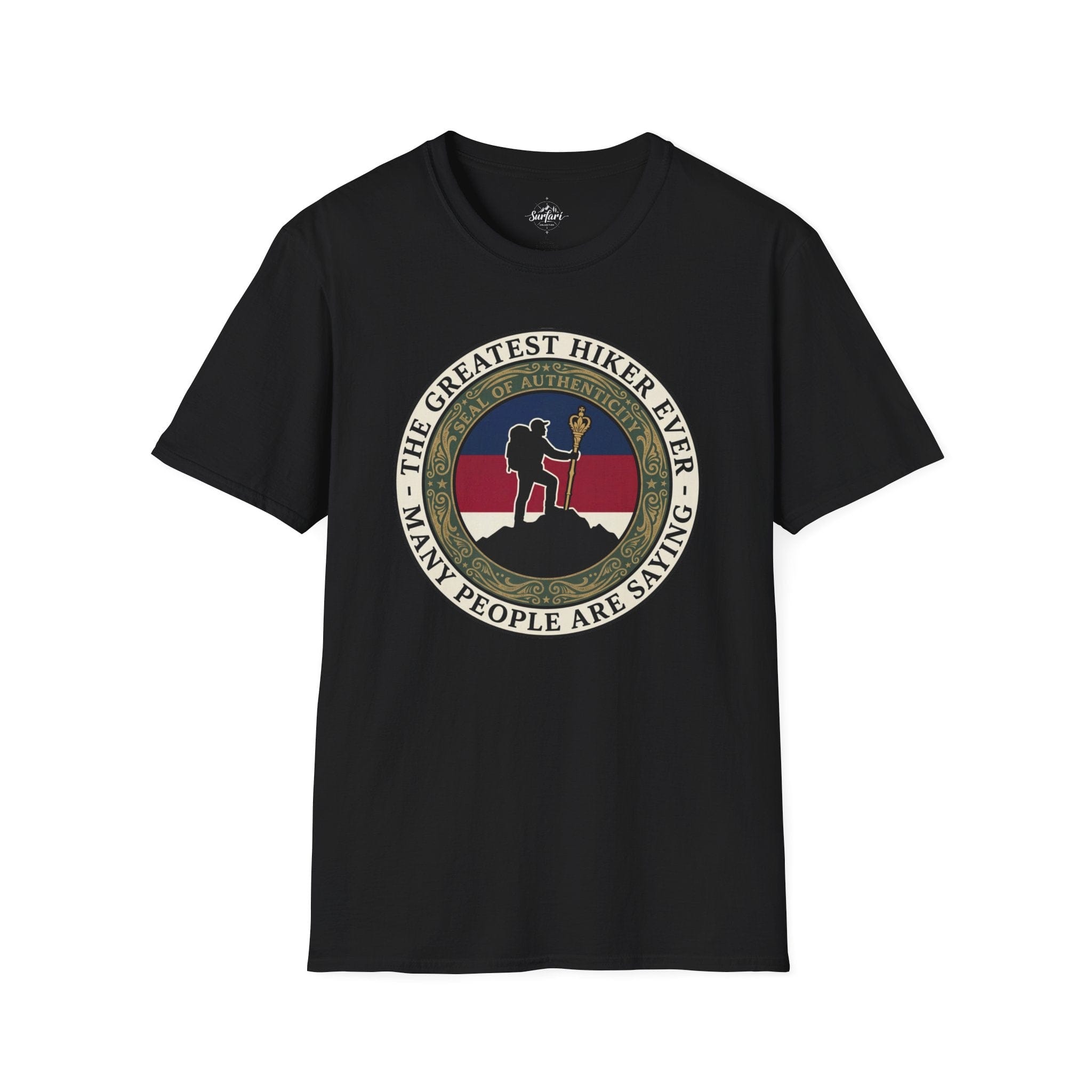 Printify T-Shirt Black / S Trump Hikes - The Greatest hiker ever