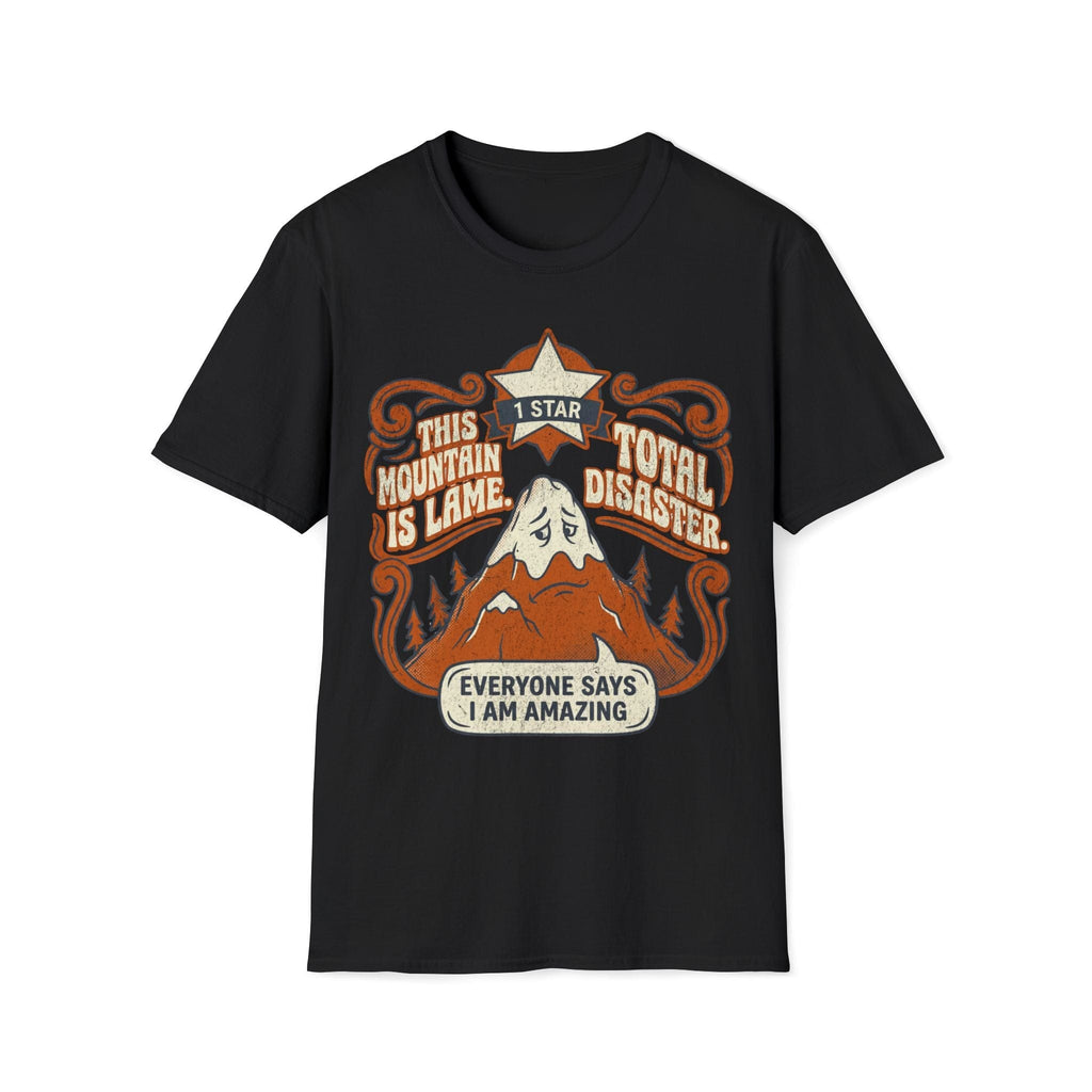 Printify T-Shirt Black / S Trump Hikes - This Mountain is Lame