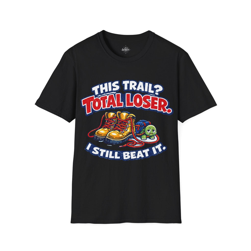 Printify T-Shirt Black / S Trump Hikes - Total loser trail