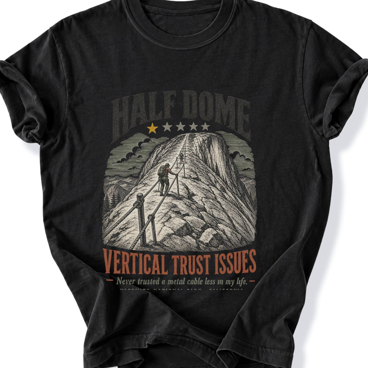 Printify T-Shirt Black / S Vertical Trust Issues T-Shirt