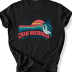 Printify T-Shirt Black / S Waterfall Life T-Shirt