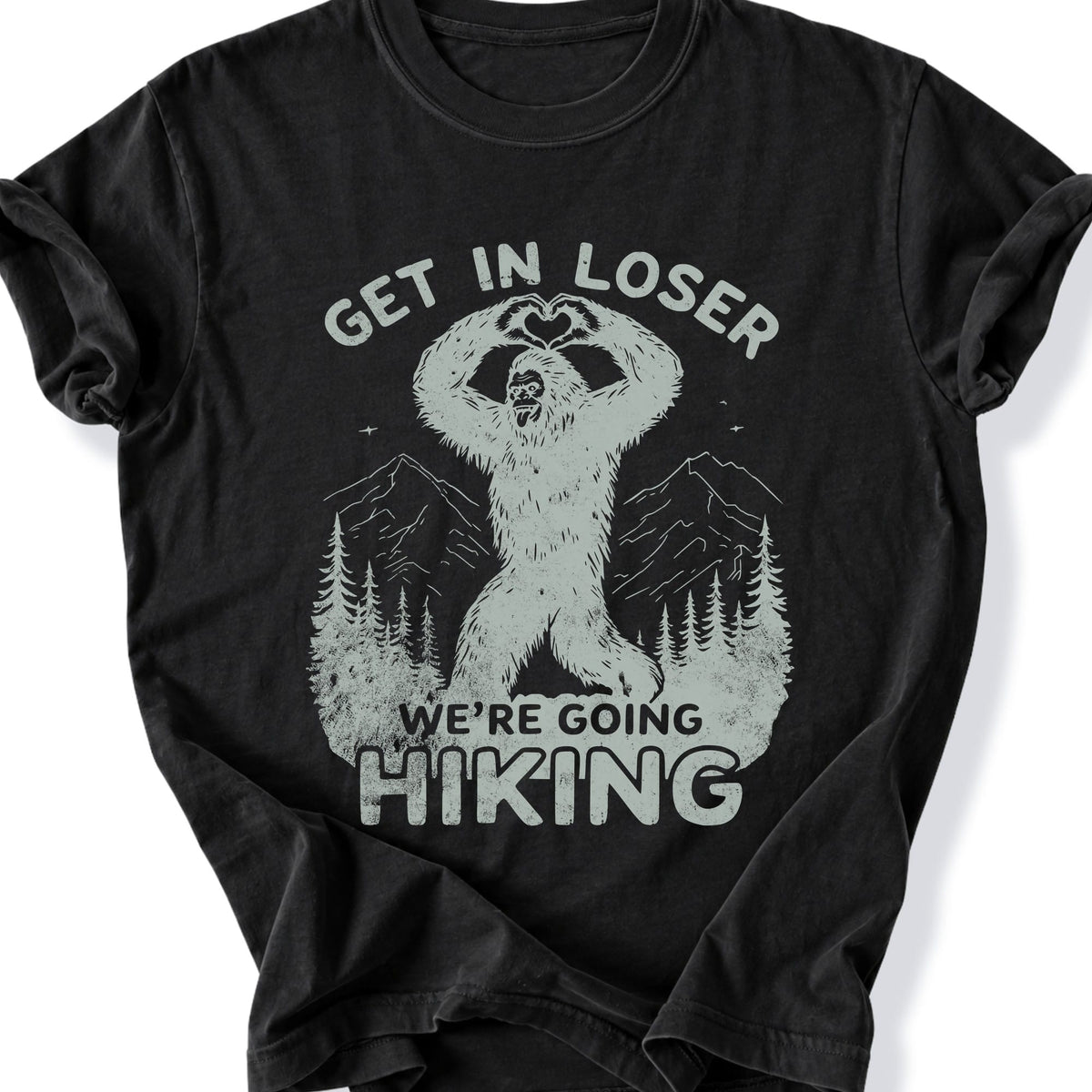 Printify T-Shirt Black / S We're Going Hiking T-Shirt