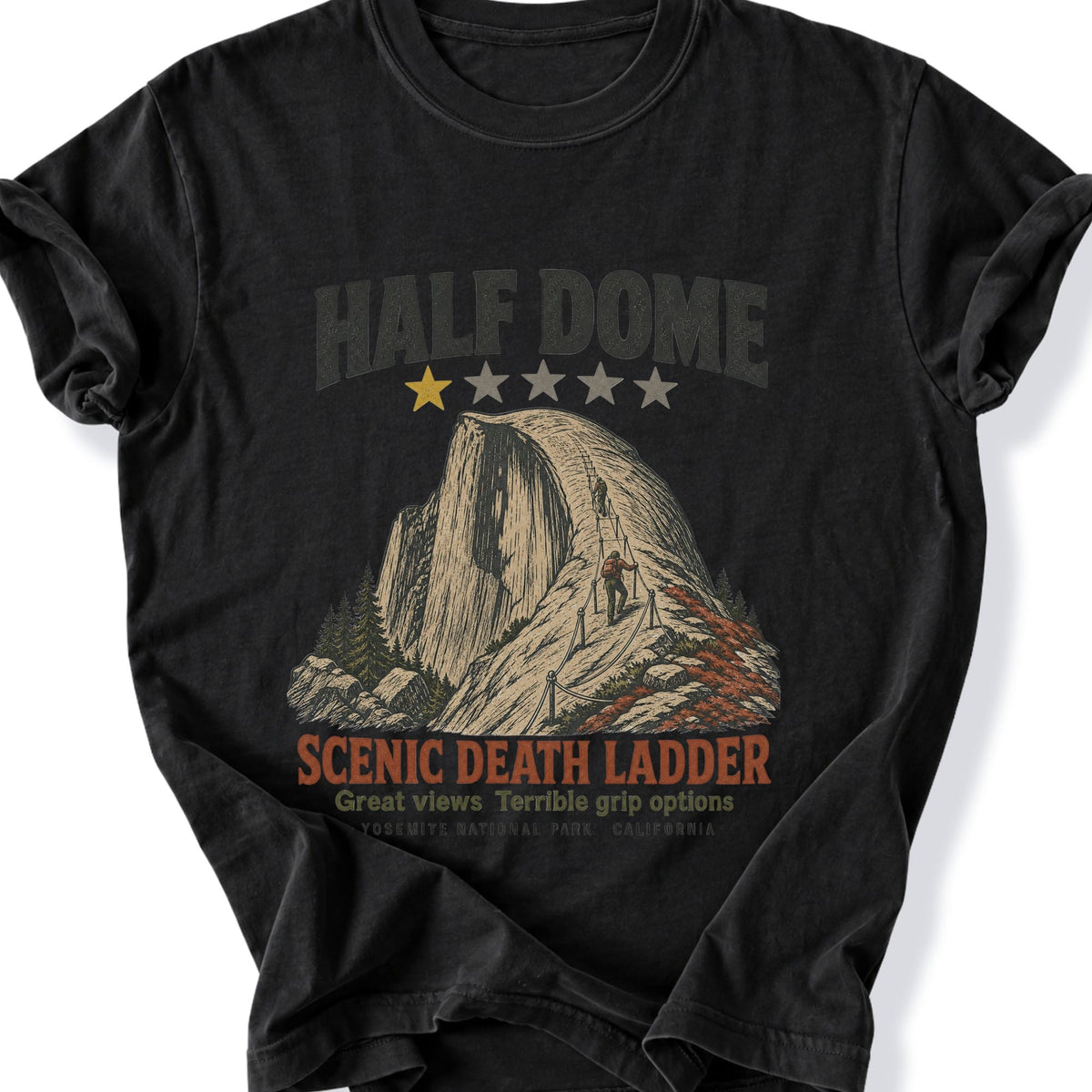 Printify T-Shirt Black / S Yosemite's Dark Humor T-Shirt
