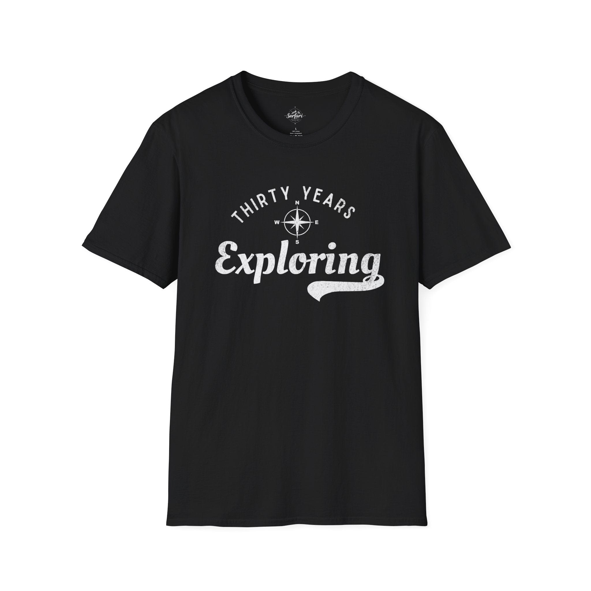 Printify T-Shirt Black / XS 30 Years Exploring T-shirt