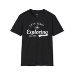 Printify T-Shirt Black / XS 50 Years Exploring Since 1975