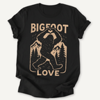 Printify T-Shirt Black / XS Big Foot Love Hiking