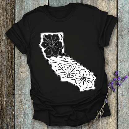 Printify T-Shirt Black / XS California Whale Tail T-Shirt