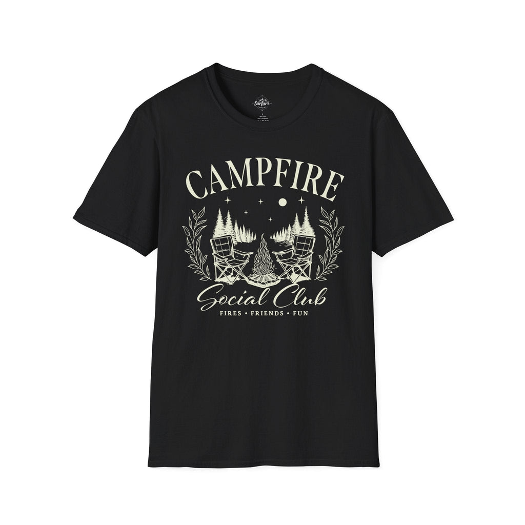 Printify T-Shirt Black / XS Campfire Social Club T-Shirt