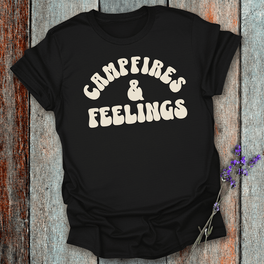Printify T-Shirt Black / XS Campfires & Feelings