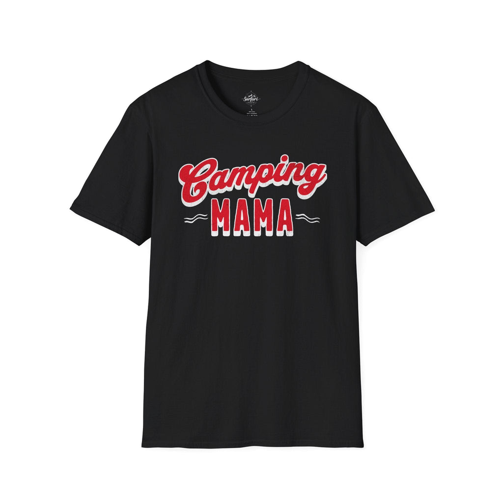 Printify T-Shirt Black / XS Camping MAMA