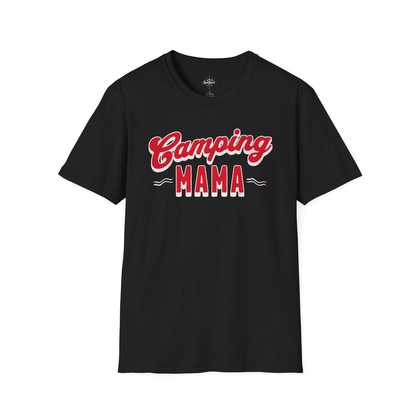 Printify T-Shirt Black / XS Camping MAMA