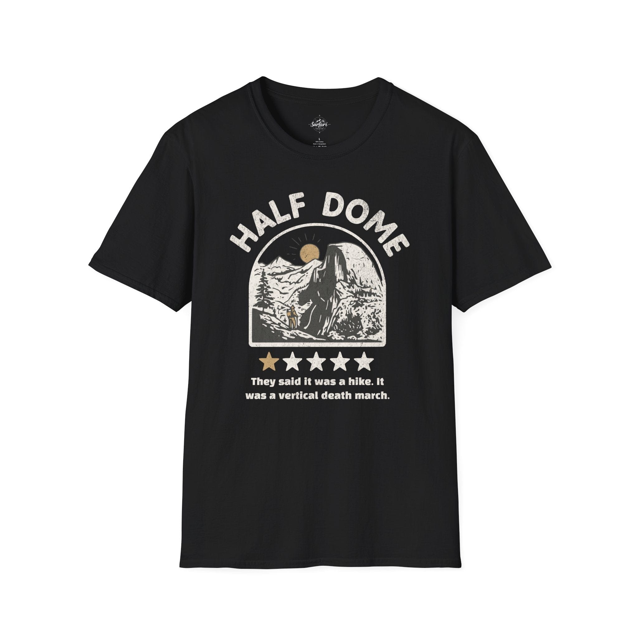 Printify T-Shirt Black / XS Copy of Half Dome One Star Review T-Shirt