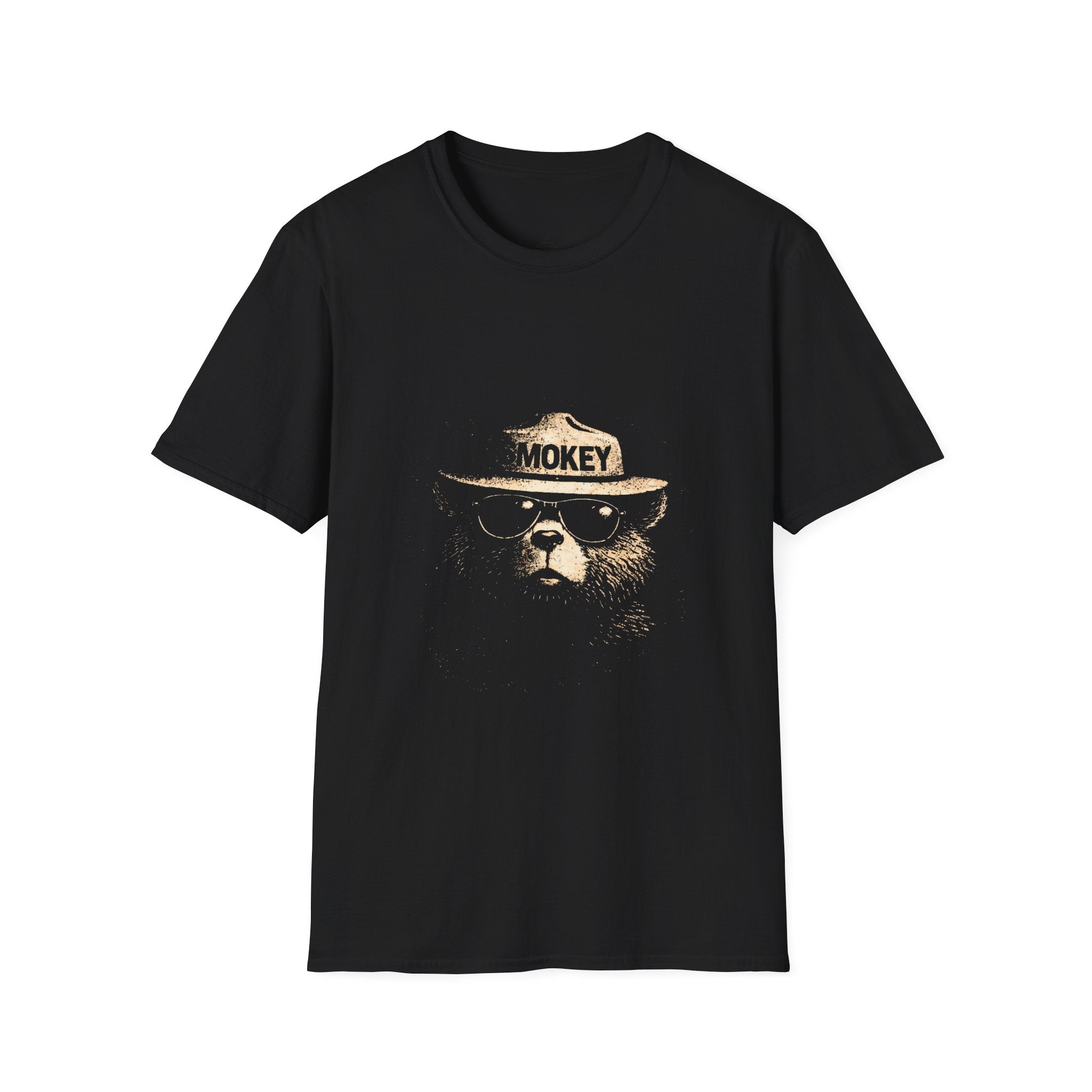 Printify T-Shirt Black / XS Cute Smokey