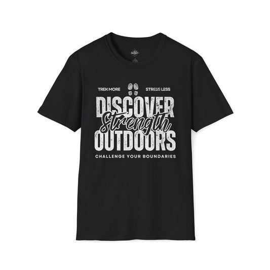 Printify T-Shirt Black / XS Discover Strength Outdoor