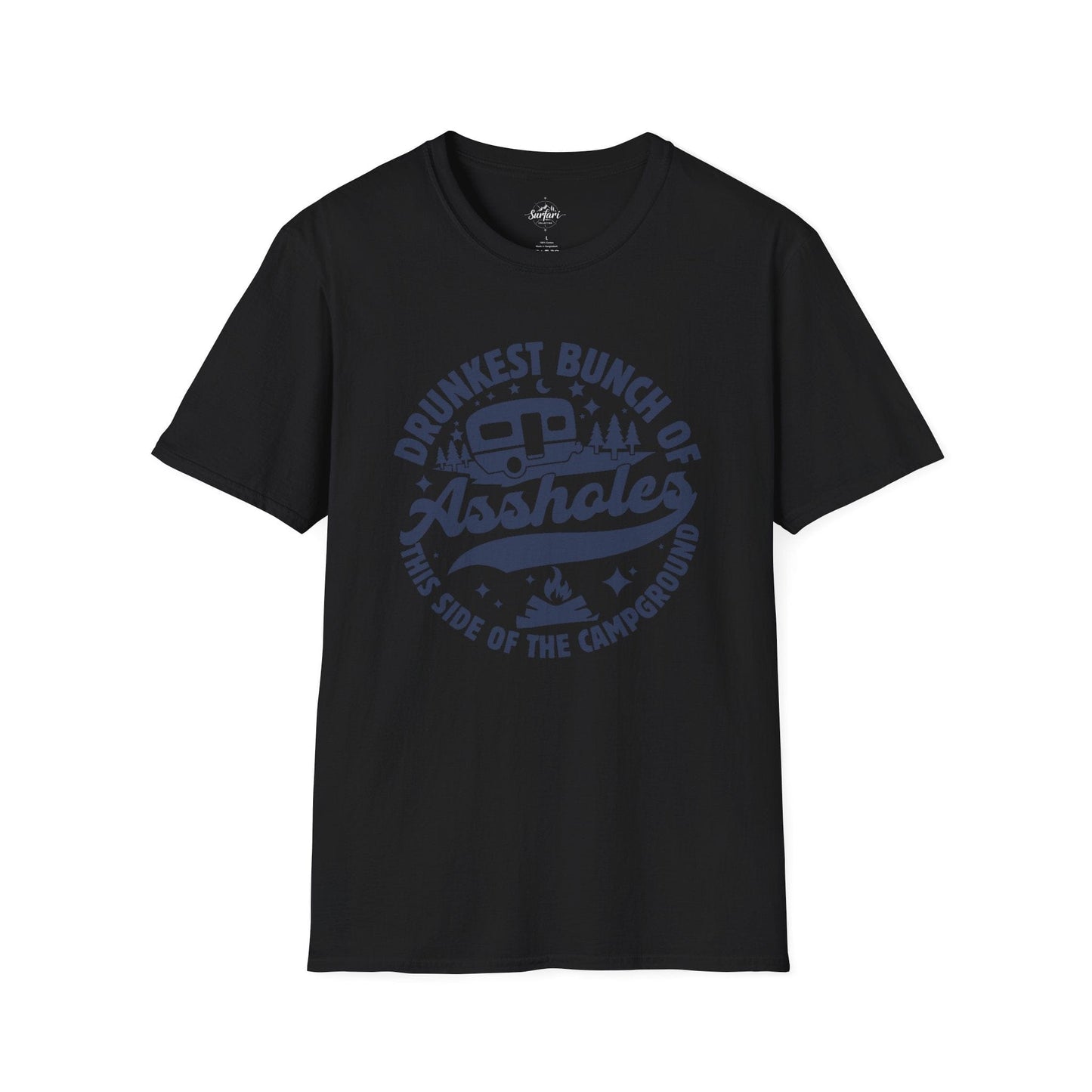 Printify T-Shirt Black / XS Drunkest Bunch of A*holes