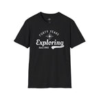 Printify T-Shirt Black / XS Exploring Since 1985