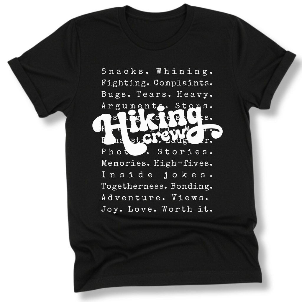 Printify T-Shirt Black / XS Family Hiking Crew