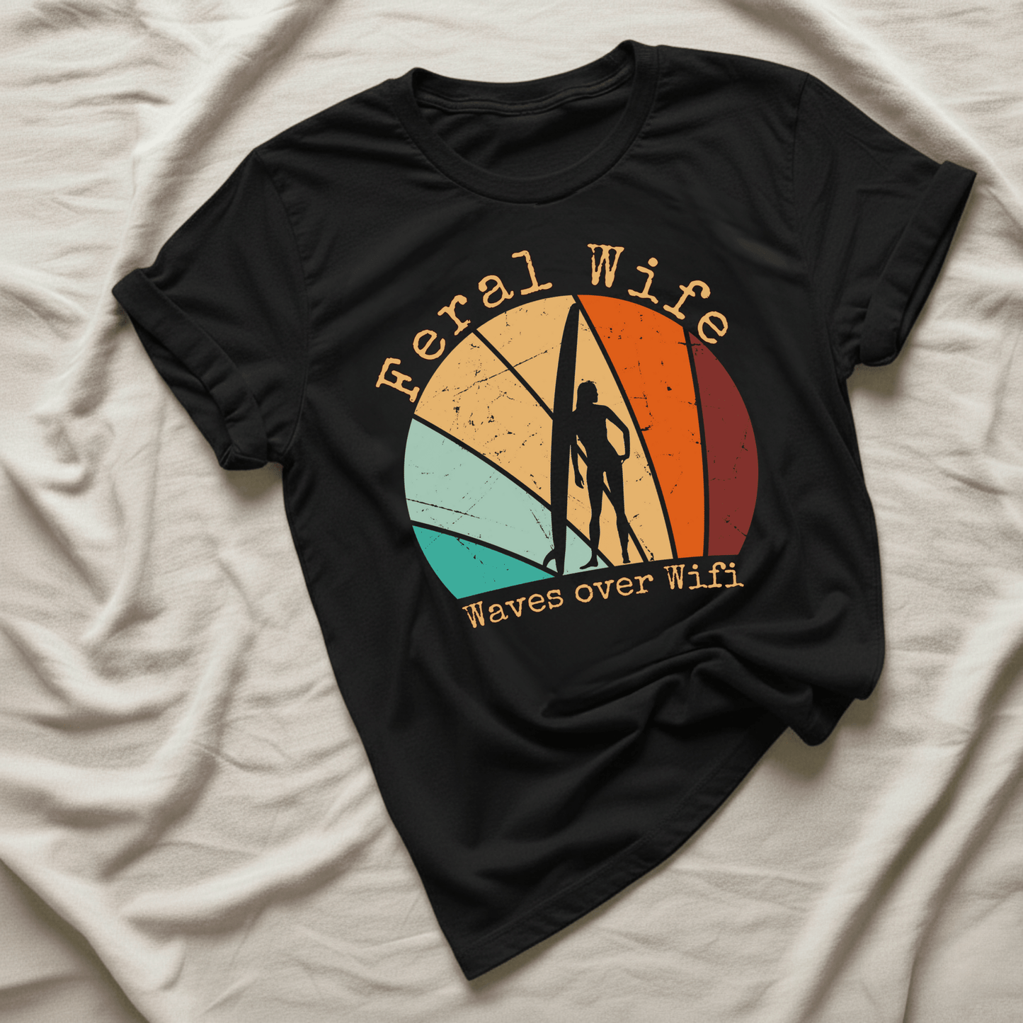 Printify T-Shirt Black / XS Feral Wife