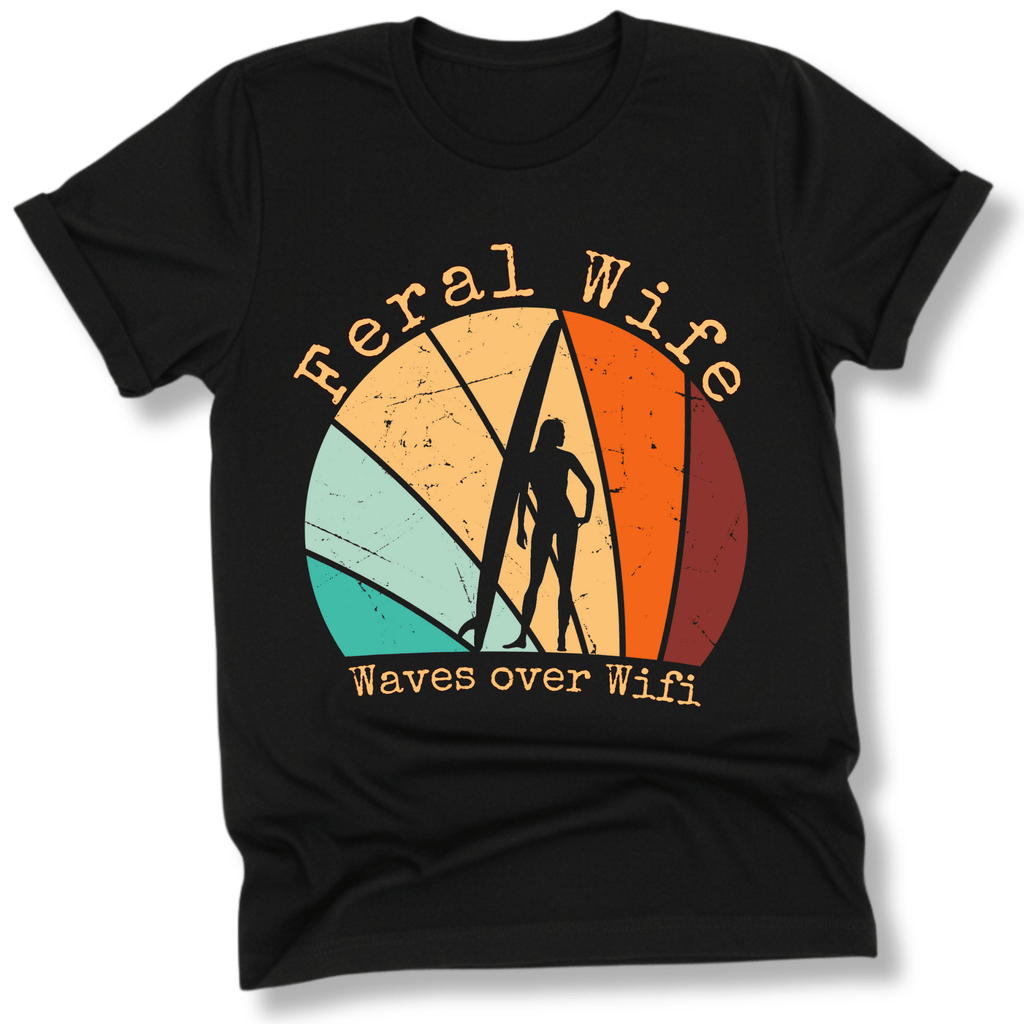 Printify T-Shirt Black / XS Feral Wife