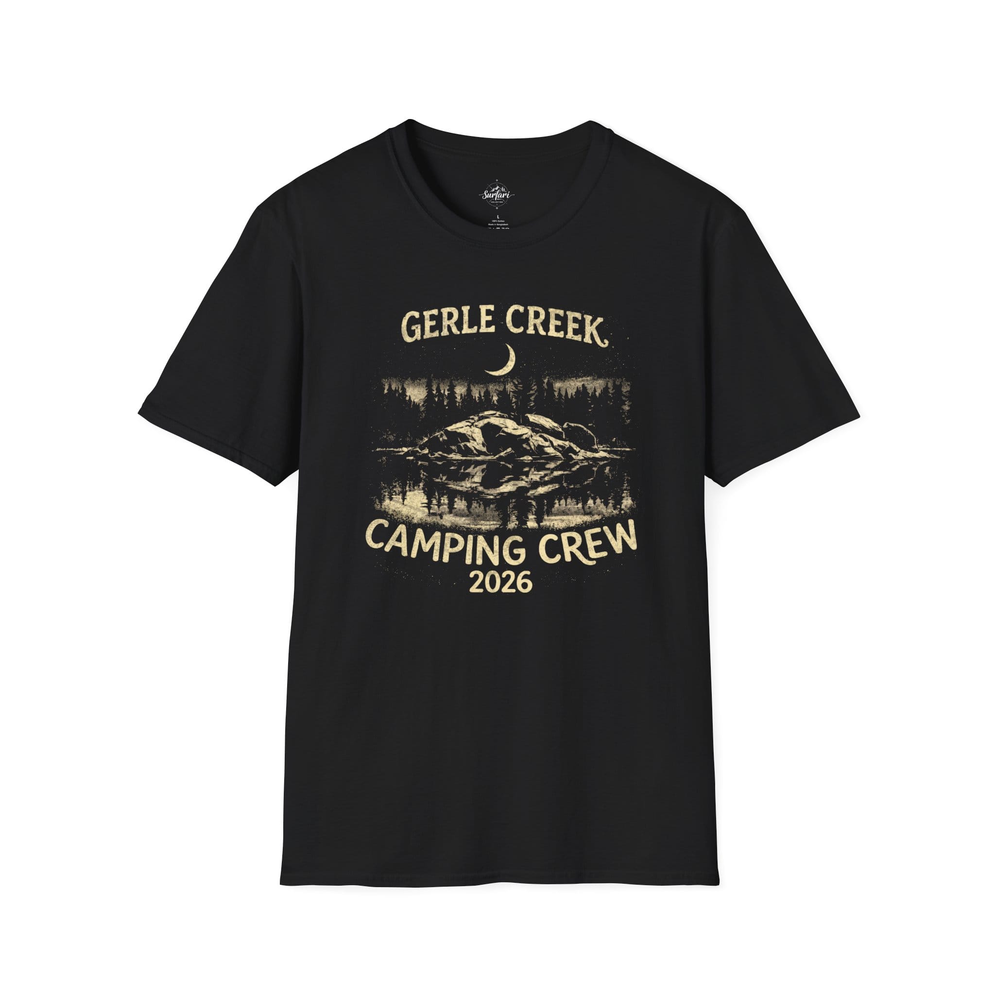 Printify T-Shirt Black / XS Gerle Creek Camping Crew 2026