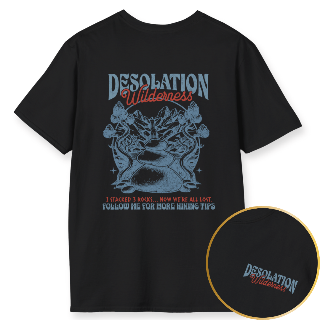 Printify T-Shirt Black / XS I stacked Rocks, Now we're all lost!