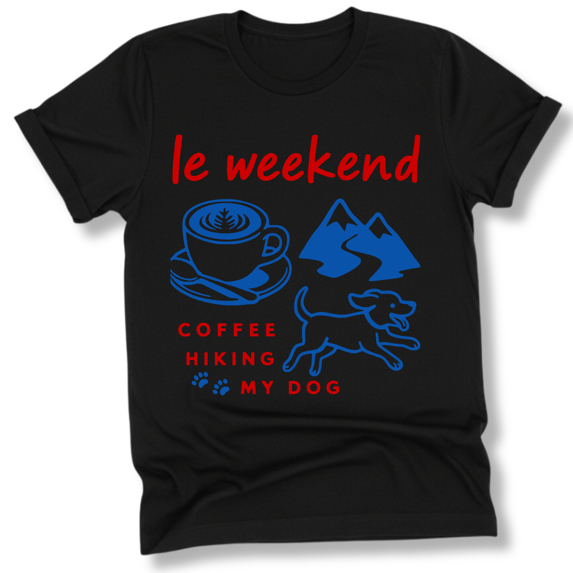 Printify T-Shirt Black / XS Le Weekend T-Shirt