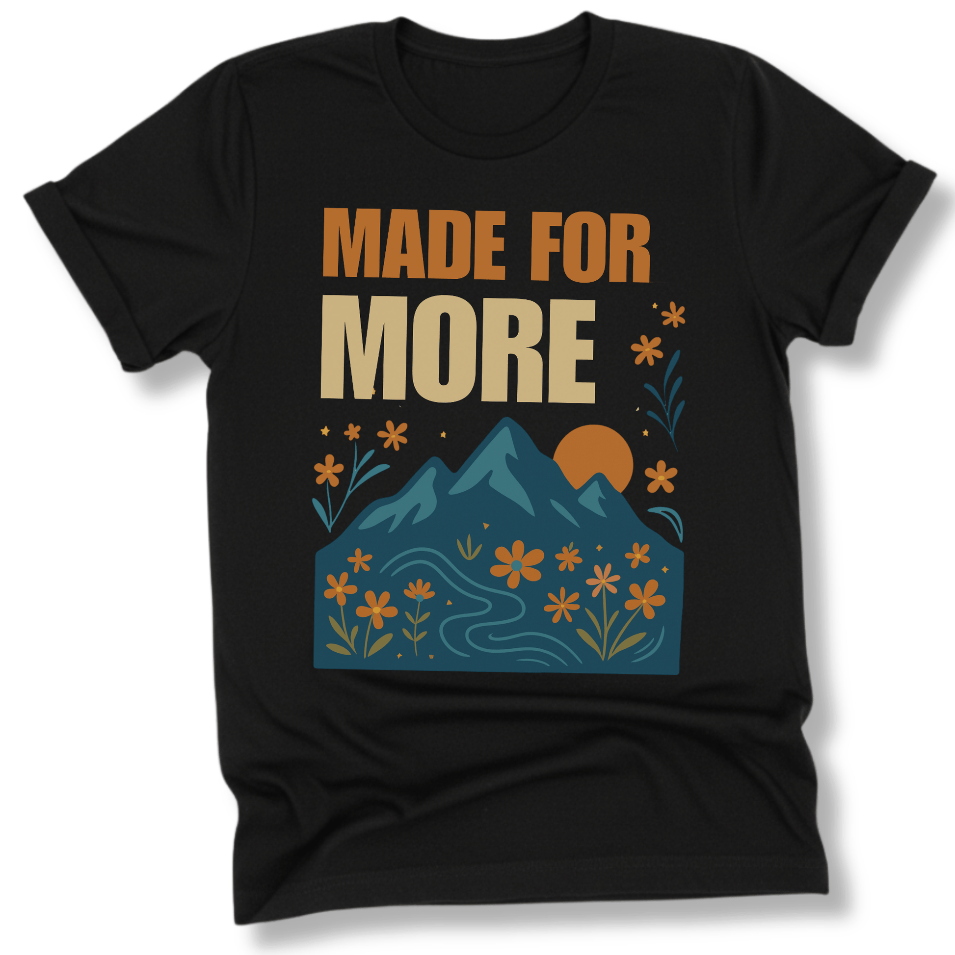 Printify T-Shirt Black / XS Made for More