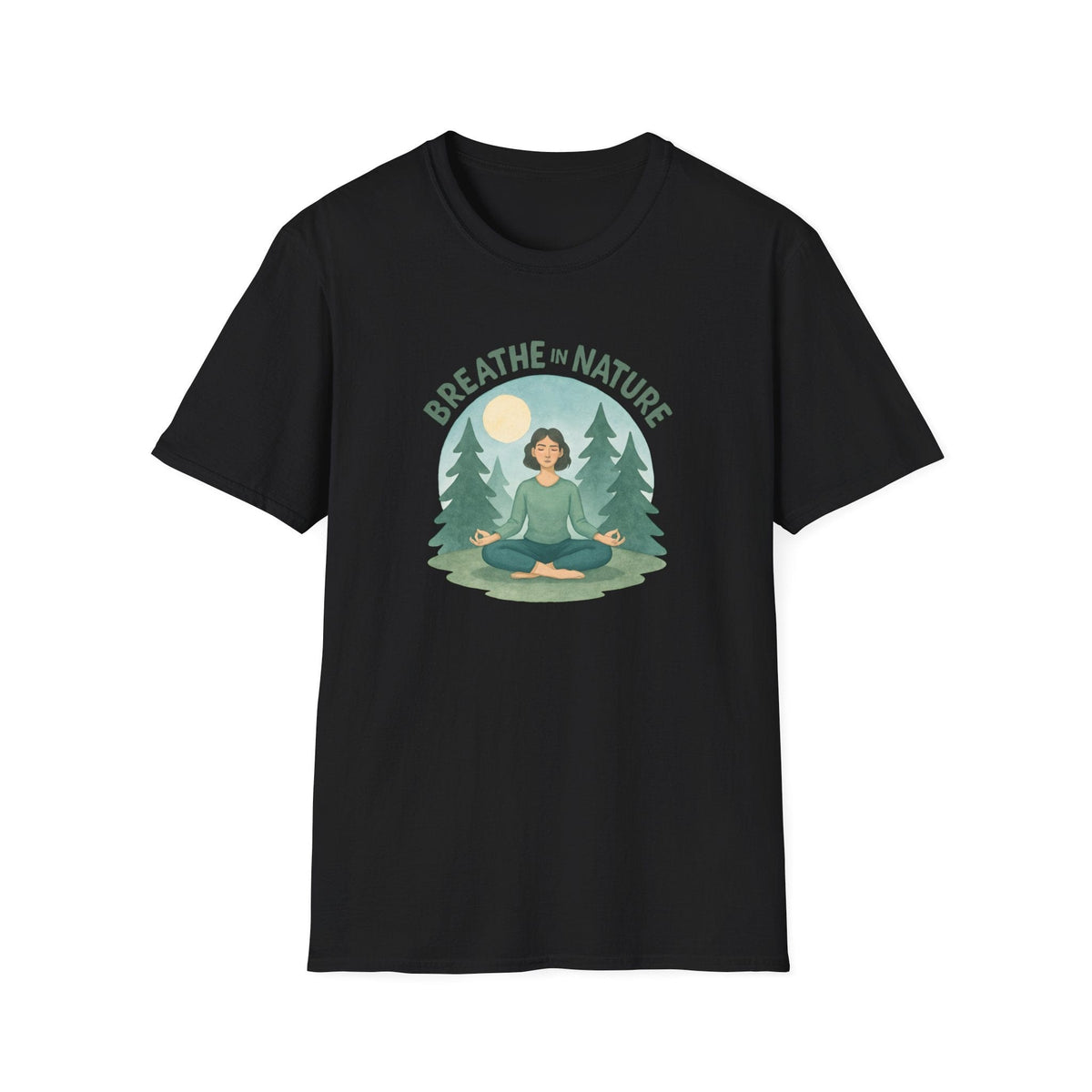 Printify T-Shirt Black / XS Meditation in Nature T-Shirt