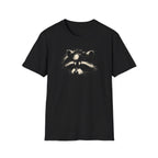 Printify T-Shirt Black / XS Night Hike Raccoon