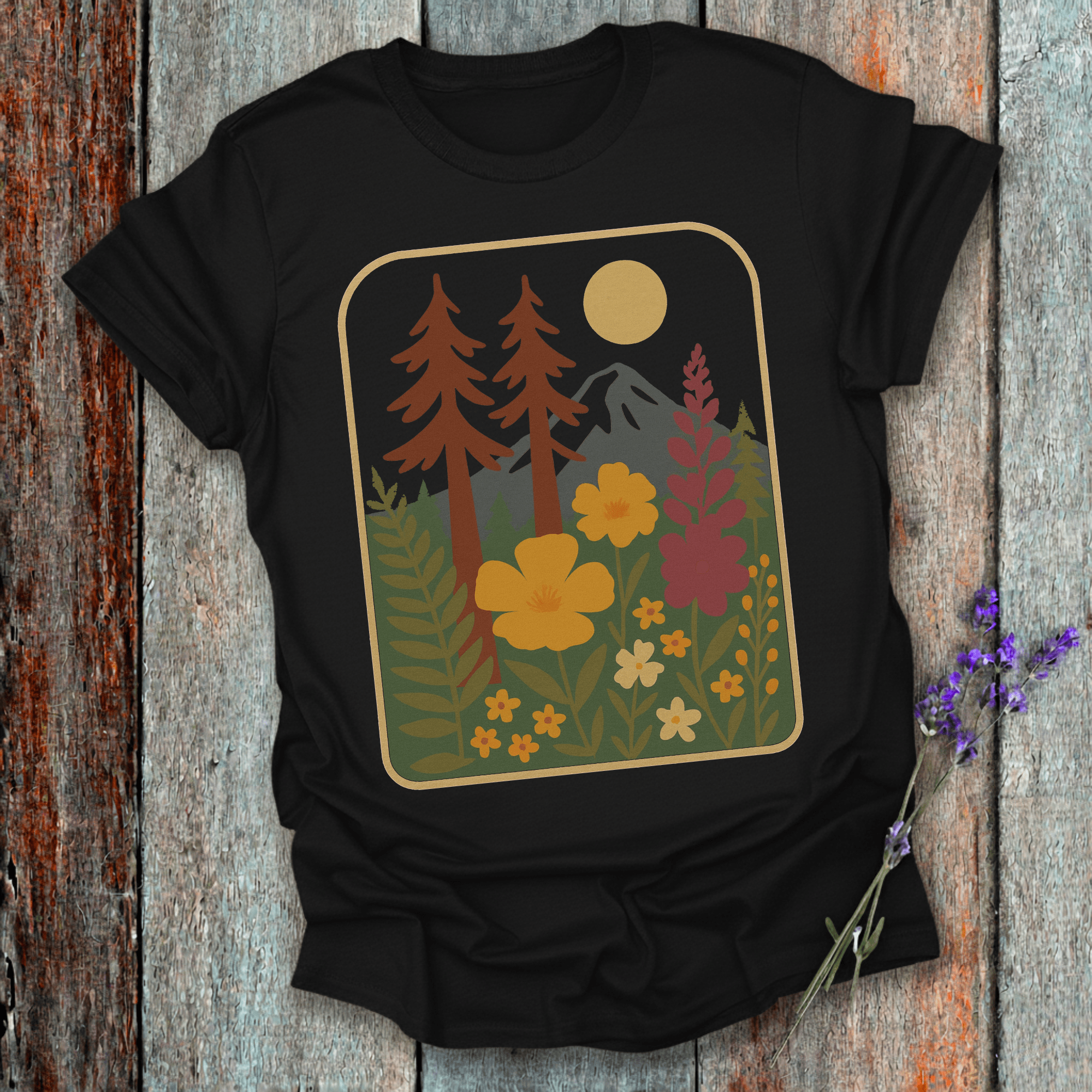 Printify T-Shirt Black / XS Nightsky