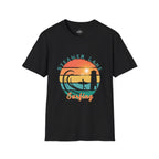 Printify T-Shirt Black / XS Pleasure Point Surfing T-Shirt