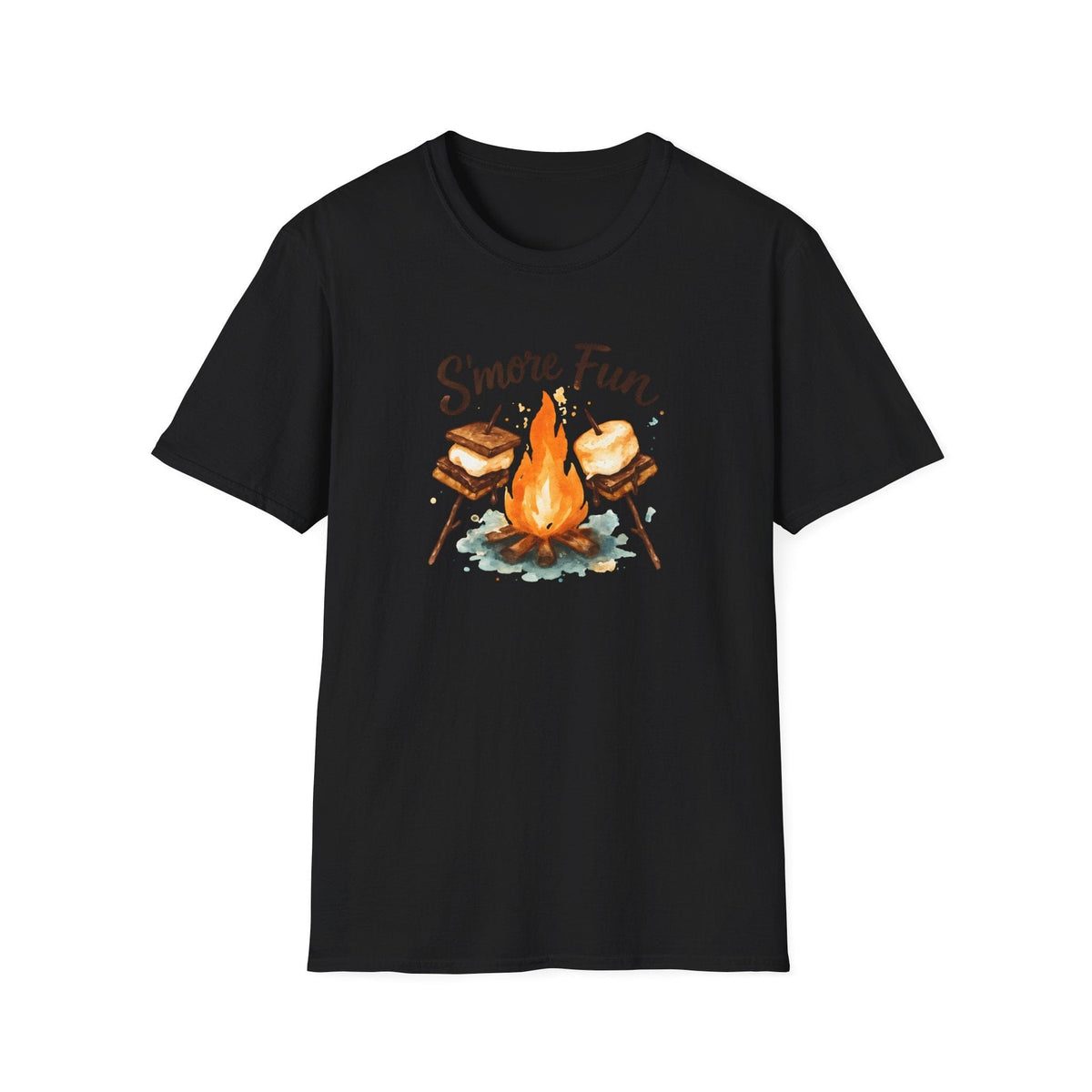 Printify T-Shirt Black / XS S'more Fun Campfire T-Shirt