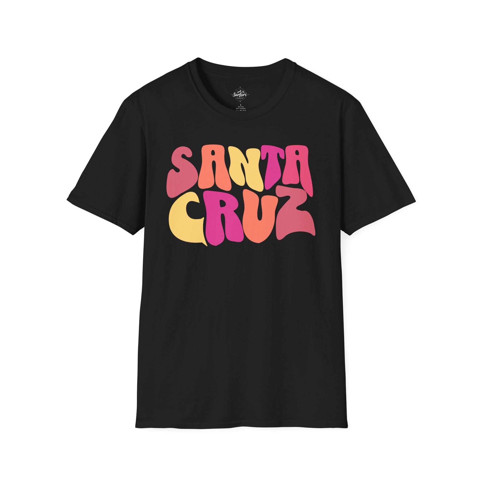 Printify T-Shirt Black / XS Santa Cruz Funky