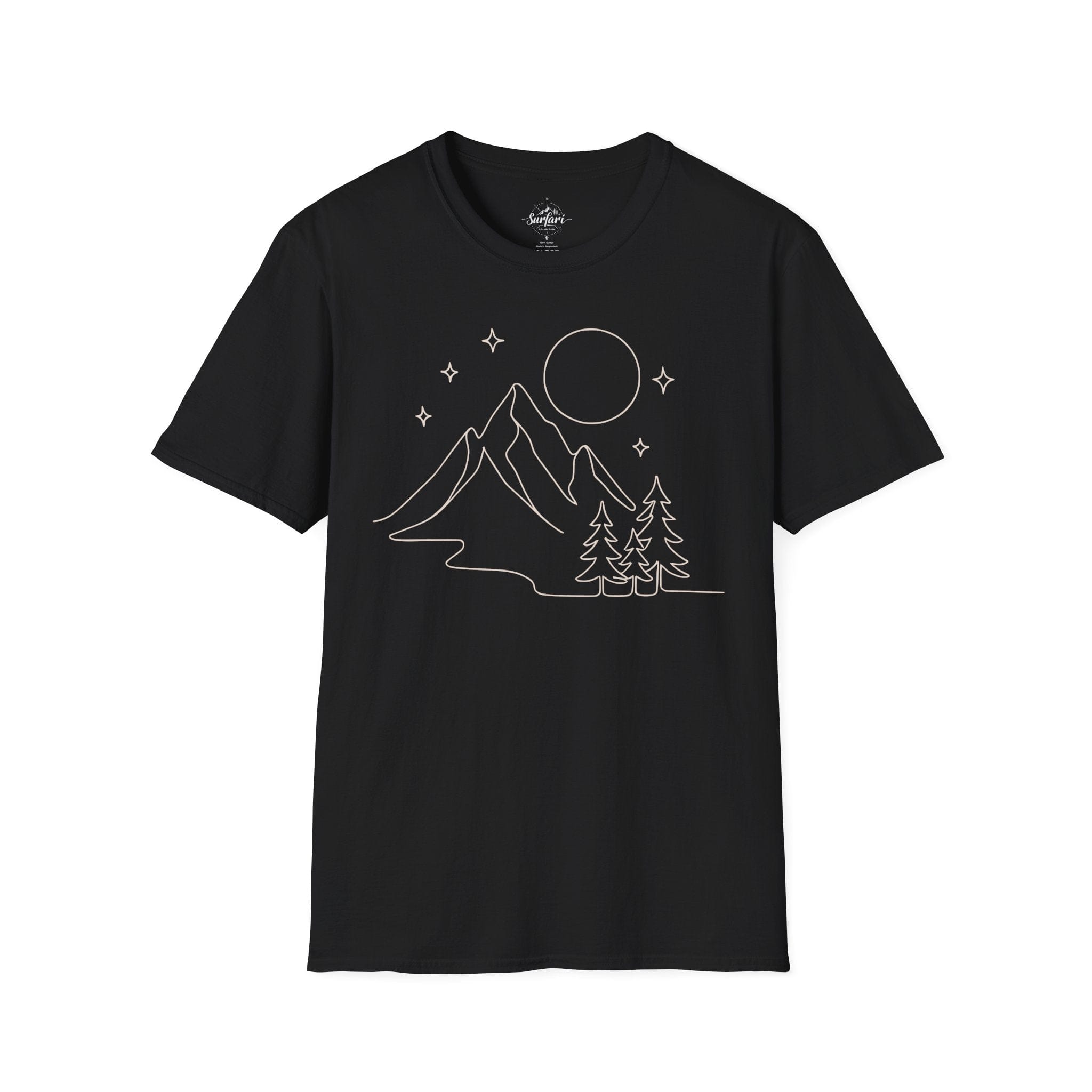 Printify T-Shirt Black / XS Starry Night