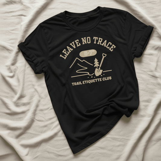 Printify T-Shirt Black / XS Trail Etiquette Club