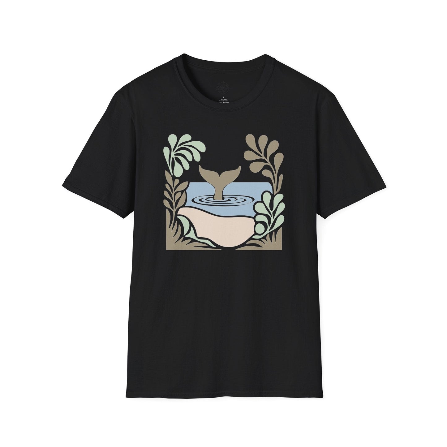Printify T-Shirt Black / XS Whale Tale