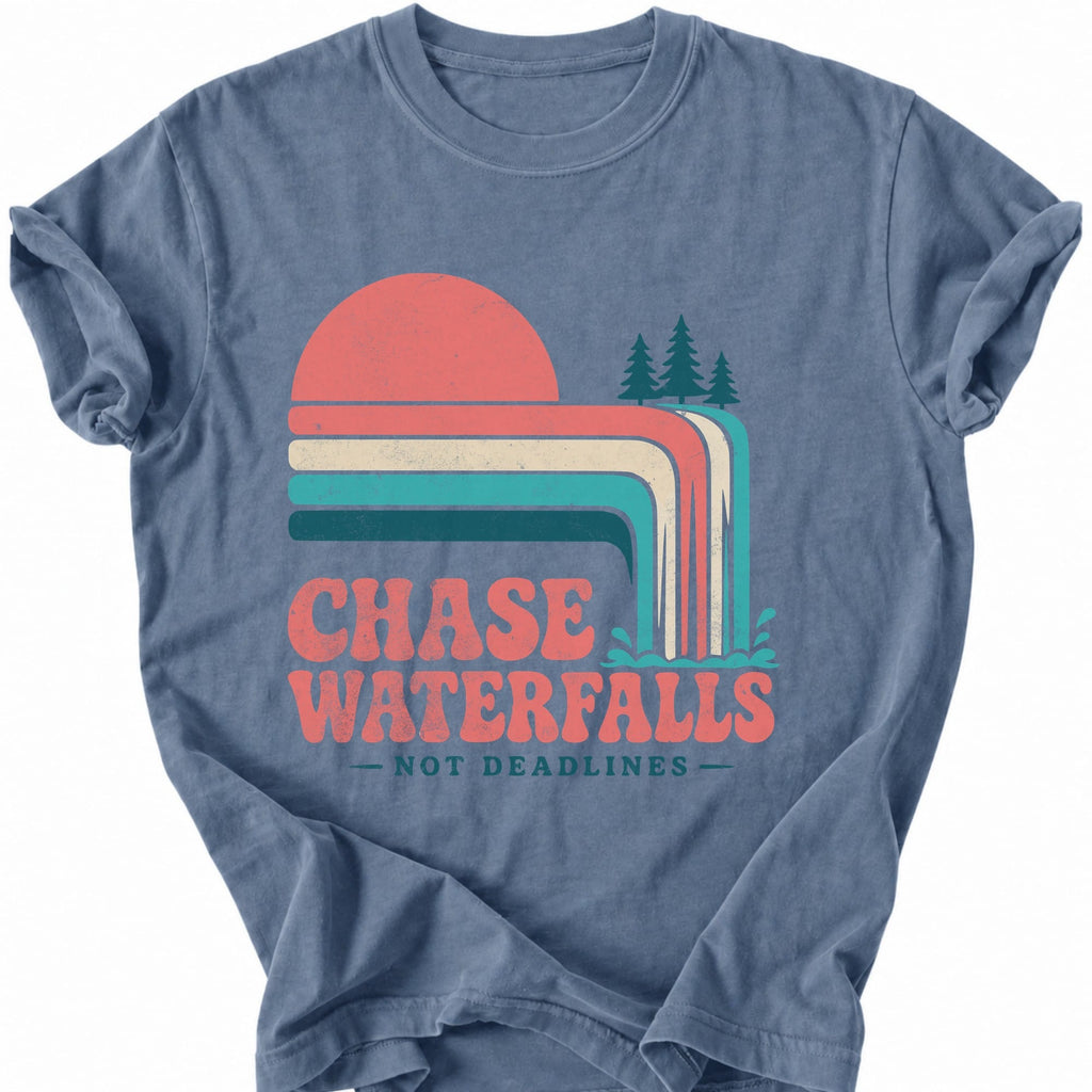 Printify T-Shirt Blue Jean / S Chase Waterfalls T-Shirt